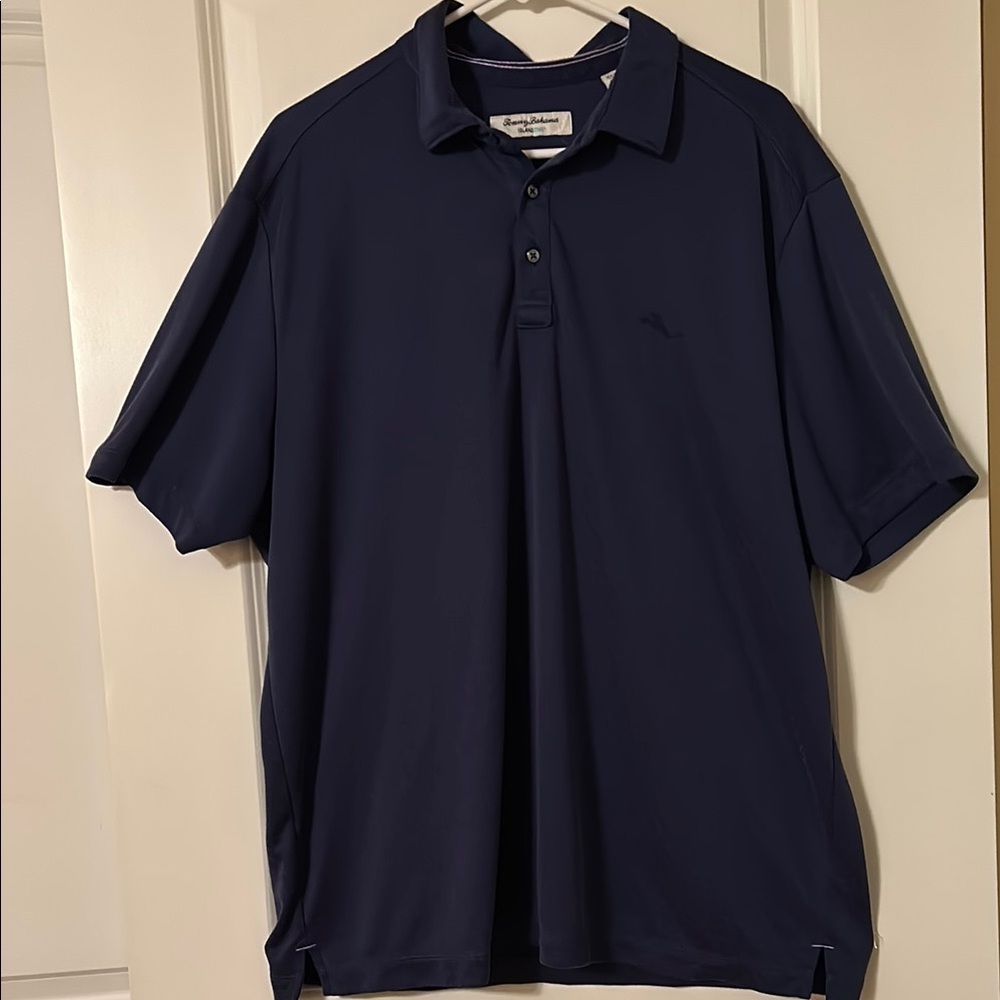 Men's Navy Polo Shirt Tommy Bahama Island Zone XL/TG
